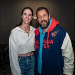 Caitlin Clark and Adam Sandler