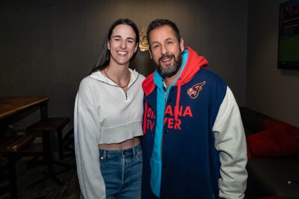 Caitlin Clark and Adam Sandler