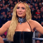 Charlotte Flair celebrates her WWE Women’s Tag Team title defense dedicated to Scarlett Guillen, a young fan battling brain cancer