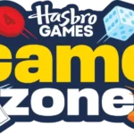 Paige Bueckers and Maddy Siegrist playing giant Connect 4 Frenzy at Hasbro Game Zone event in Dallas