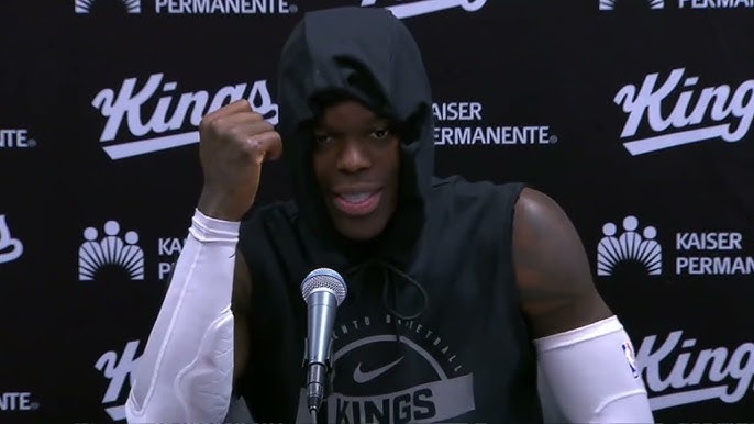 Dennis Schröder standing in his hometown of Braunschweig at the future site of the bilingual school project.