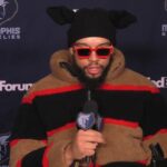 Dillon Brooks speaking during an interview about his investment interests.