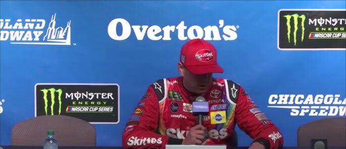 Kyle Busch speaking about his partnership with Gameday Men’s Health