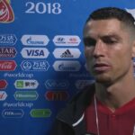 Cristiano Ronaldo posing post-sauna in CR7 underwear and slide-on shoes, showcasing his physique and disciplined fitness routine.