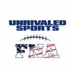 Drew Brees coaching kids during a youth flag football event