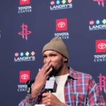 Kevin Durant smiling in Austin, reflecting on his Texas Longhorns roots