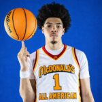 Tyran Stokes serving Happy Meals in a McDonald’s drive-thru after making the McDonald’s All-American Game