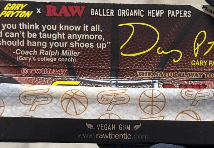 Gary Payton featured in RAW Rolling Papers collaboration with RawKandRoll